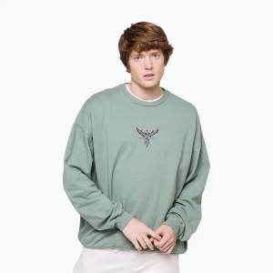 Bluza męska Kaotiko Washed Phoenix green