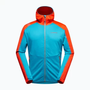 Bluza męska La Sportiva Upendo Hoody tropic blue/ cherry tomato