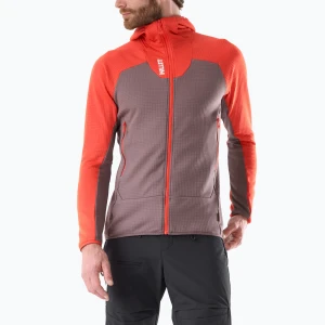 Bluza męska Millet Kamet Grid HD paprika / pepper Czerwony