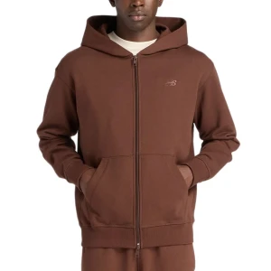 Bluza męska New Balance MJ53506ABJ - brązowa