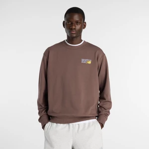 Bluza męska New Balance MT41547ABP – brązowa