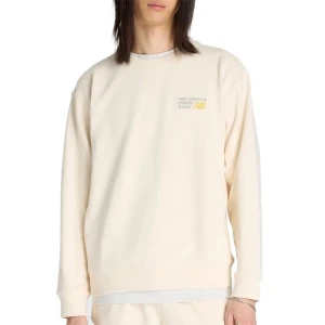 Bluza męska New Balance MT41547PEF - beżowa