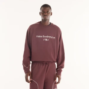 Bluza męska New Balance MT62N5SYYLR – bordowa