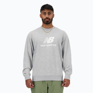 Bluza męska New Balance Stacked Logo French Terry Crew athletic grey