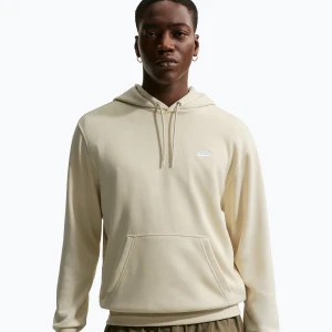 Bluza męska Nike Club French Terry Pullover Hoodie light khaki/light khaki/white
