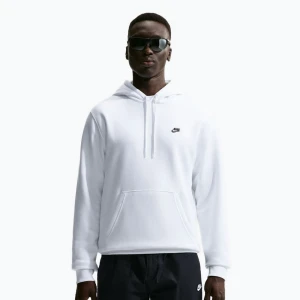 Bluza męska Nike Club Pullover Hoodie white/white/black