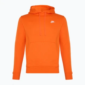 Bluza męska Nike Sportswear Club Fleece Hoodie safety orange/ safety orange/ white