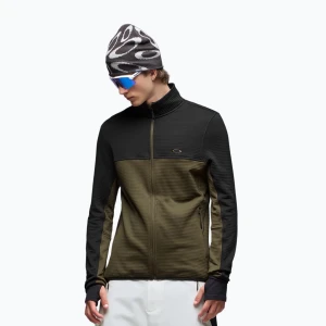 Bluza męska Oakley Canopy FZ blackout / deep olive Zielony