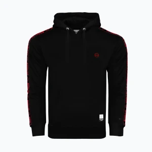 Bluza męska Octagon Stripe Hoodie black/red