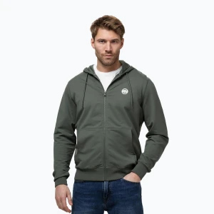 Bluza męska Pitbull Nugget Small Logo Hooded Zip sage green