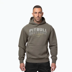 Bluza męska Pitbull Santa Muerte Hooded major olive Szary