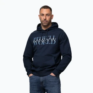 Bluza męska Pitbull World Sweatshirt Hooded dark navy Granatowy