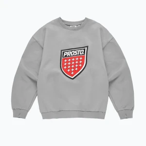 Bluza męska PROSTO Big Shield Crewneck gray Szary