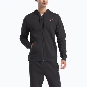 Bluza męska Reebok Identity SL Fleece FZ black/white/vector red