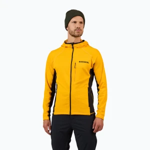 Bluza męska Rossignol Blackside Mix Full Zip Hoodie Fleece saffron ylw Żółty