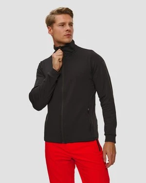 Bluza Męska Rossignol Mid Layer Stretch Full Zip Thin Jkt Czarna