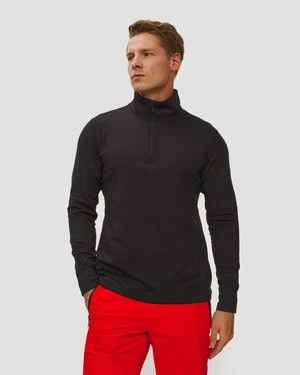 Bluza Męska Rossignol Mid Layer Stretch Half Zip Czarna
