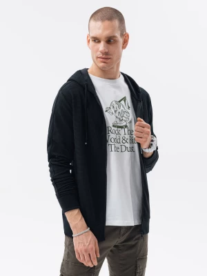 Bluza męska rozpinana z kapturem - czarna V3 B1157
 -                                    S Ombre