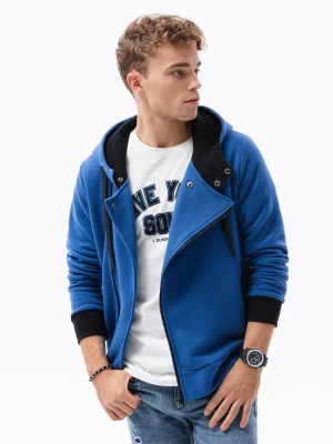Bluza męska rozpinana z kapturem - niebieska B297
 -                                    M Ombre