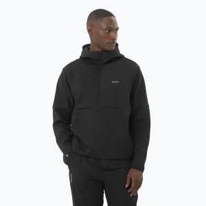 Bluza męska Salomon SHAKEout Half Zip Hooded deep black