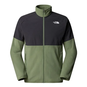 Bluza męska The North Face 100 Glacier Heavyweight Full-Zip Fleece 0A89JGDKI1 - zielono-czarna
