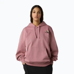 Bluza The North Face Flower Dome Relaxed Hooded GPH nostalgia rose