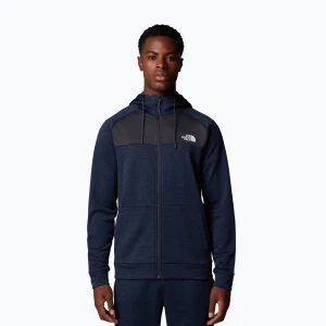 Bluza męska The North Face Reaxion Fleece Full Zip Hoodie summit navy dark heather/asphalt grey