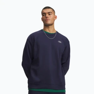 Bluza męska Under Armour Rival Fleece Crew midnight navy / white Granatowy