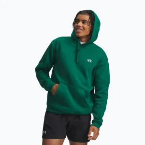 Bluza męska Under Armour Rival Fleece Hoodie campus ivy / white Zielony