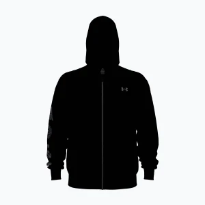 Bluza męska Under Armour Rival LW Graphic FZ black/black