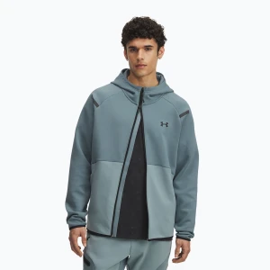 Bluza męska Under Armour Unstoppable Fleece Full Zip HD jasper blue / serpentine / black