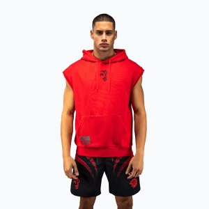 Bluza męska Venum x Mike Tyson Tiger Sleeveless Hoodie intense red/deep black