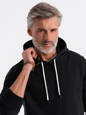 Bluza męska z kapturem BASIC - czarna V2 OM-SSBN-0120
 -                                    XL Ombre