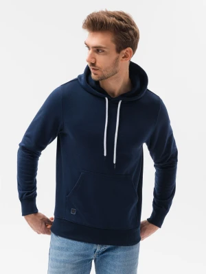 Zdjęcie produktu Bluza męska z kapturem BASIC - granatowa V3 - Rozmiar: S Ombre Clothing