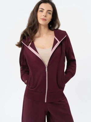 Bluza na zamek B-ALEXA Volcano Burgundowy