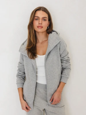 BLUZA NICOLE SZARY MELANŻ S - Flawless