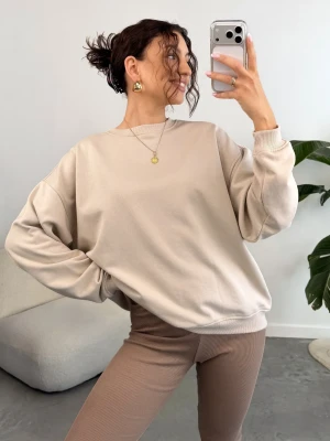 Bluza Nieocieplana Beżowa Boxy ClothStore