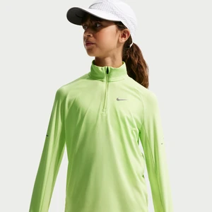 Bluza Nike Stride z zamkiem 1/2 dla dzieci Dri-FIT - Zieleń
