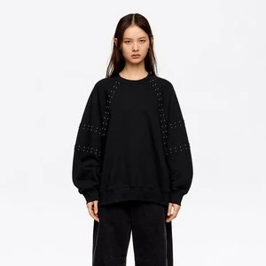 Bluza nity czarna efekt sprania BIMBA Y LOLA