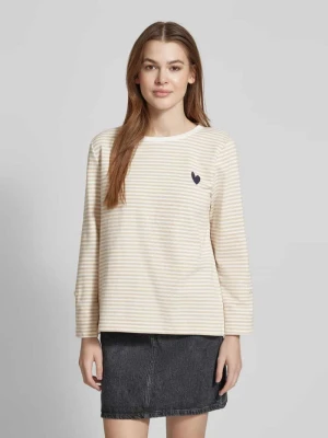 Bluza o kroju comfort fit ze wzorem na całej powierzchni Tom Tailor