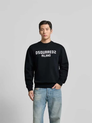 Bluza o kroju cool fit z czystej bawełny Dsquared2 Czarny