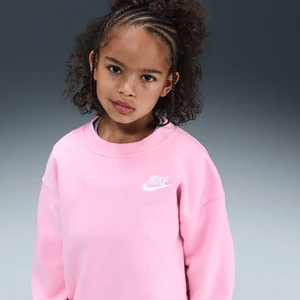Bluza o kroju oversize dla małych dzieci Nike - Różowy