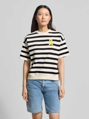 Bluza o kroju oversized fit z czystej bawełny organicznej model 'BAMIKAA' ARMEDANGELS Złamany biały