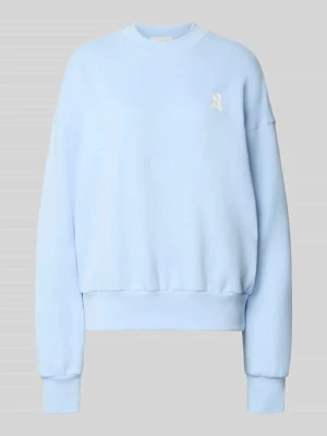 Bluza o kroju oversized z czystej bawełny model 'ICONIC A ALIZAA' ARMEDANGELS Jasnoniebieski