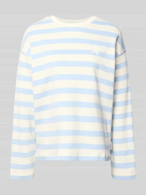 Bluza o kroju oversized z czystej bawełny model 'ICONIC A FRANKAA' ARMEDANGELS Jasnoniebieski