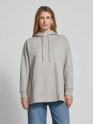 Bluza o kroju oversized z czystej bawełny z kapturem i bocznymi rozcięciami Marc O'Polo