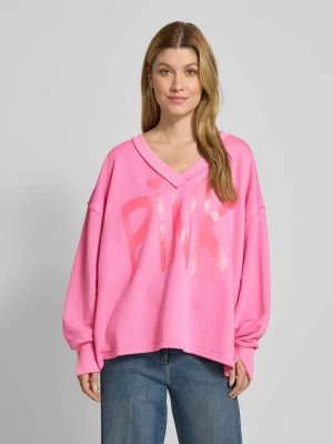 Zdjęcie produktu Bluza o kroju oversized z dekoltem w serek miss goodlife