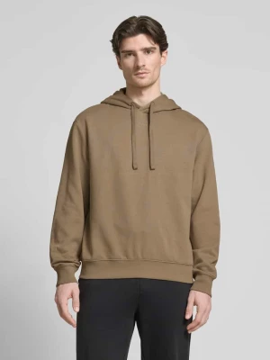 Bluza o kroju oversized z kapturem i detalem z logo model ‘Dapo’ HUGO