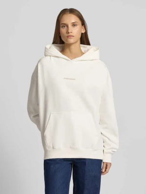 Bluza o kroju oversized z kapturem i nadrukiem z logo model ‘Atna’ Pegador