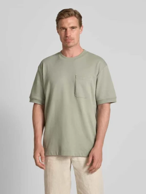 Bluza o kroju oversized z kieszenią na piersi lindbergh Khaki